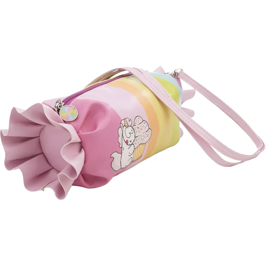 Spalvota saldainio formos rankinė su vienaragiu | NICI T&F Bonbon bag with adjustable strap – Lanksti.lt
