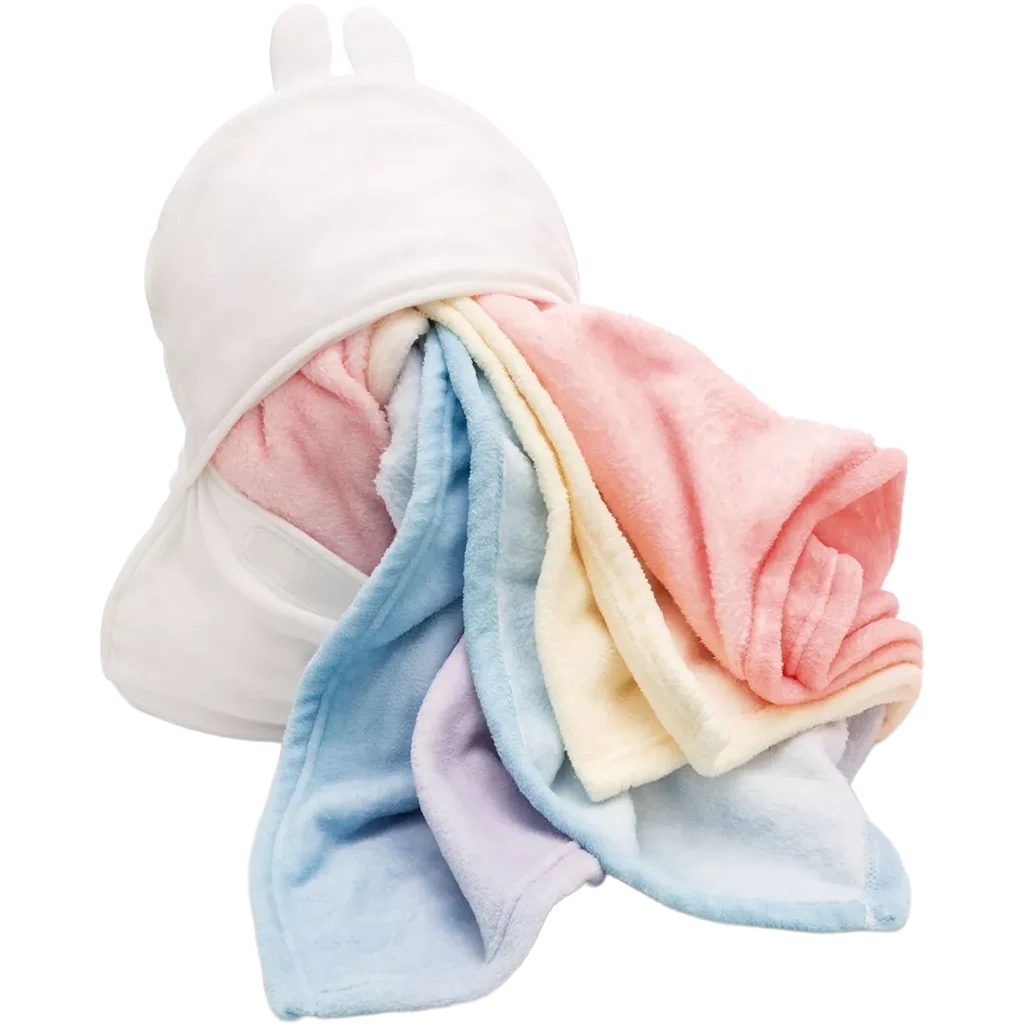 Minkštas ir mielas MOLANG Pliušinis žaislas ir flisinis pledas viename | NICI Fleece blanket & cuddly toy in 1 MOLANG – Lanksti.lt