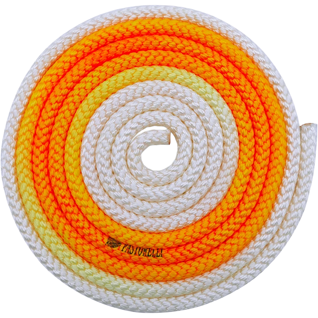 Meninės gimnastikos šokdynė | Pastorelli rhythmic gymnastics rope "Patrasso Multicolor" FIG | Скакалка для художественной гимнастики - Lanksti.lt