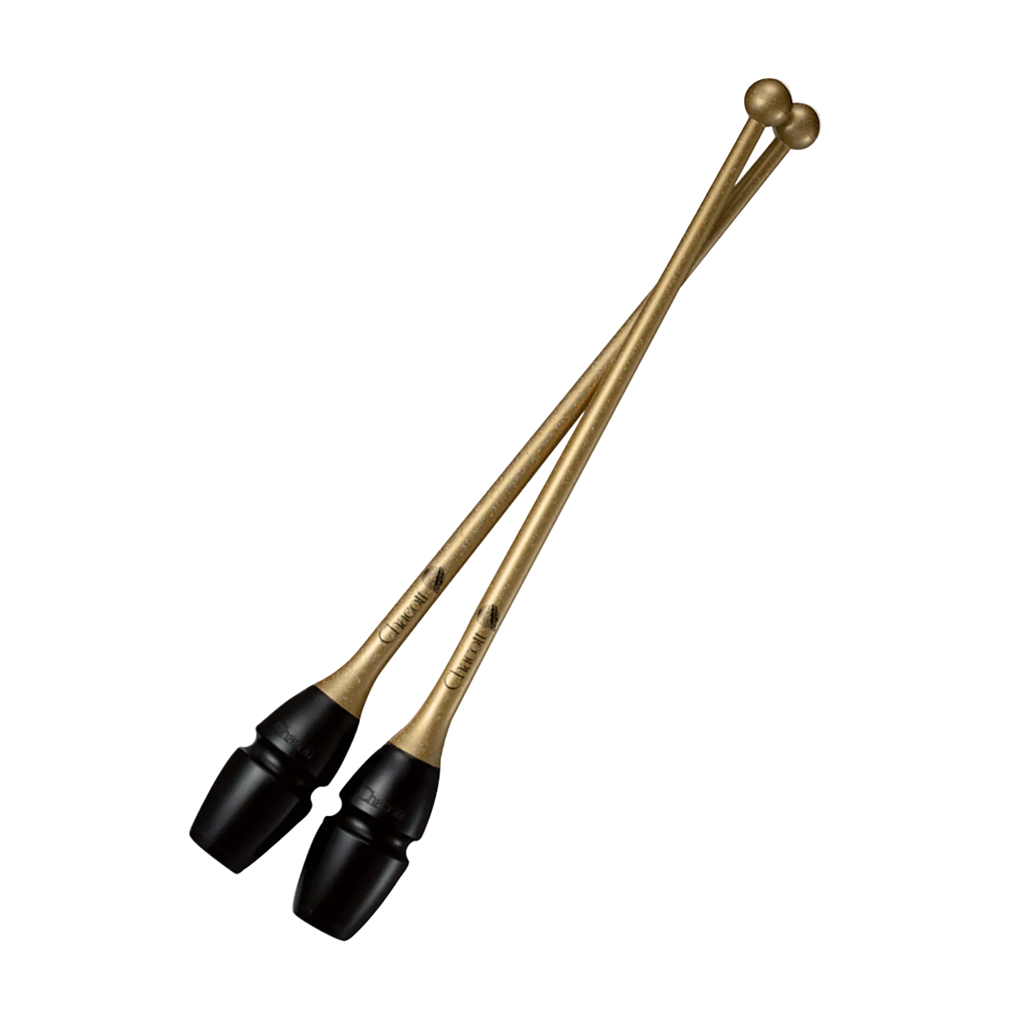 Chacott clubs Hi-Grip Rubber Clubs 41 cm and 45,5 cm, 301505-0005-48, 199 Gold, for rhythmic gymnastics - lanksti.lt