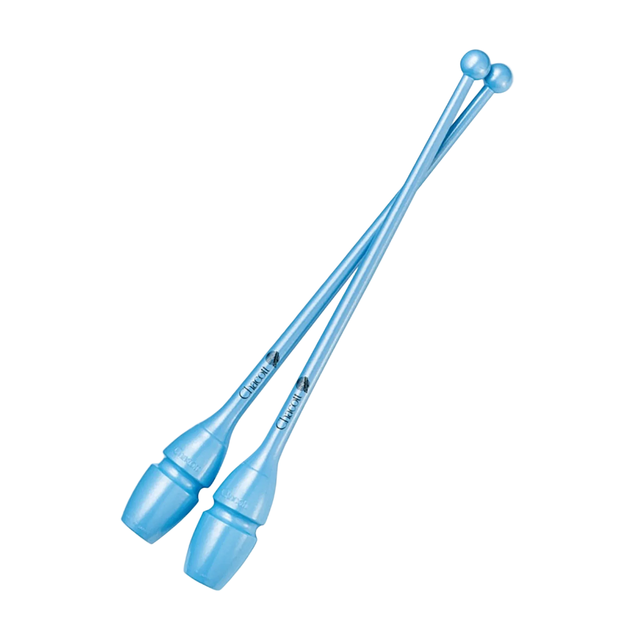 Chacott clubs Hi-Grip Rubber Clubs II 41 cm and 45,5 cm, 301505-0007-48, 022 Saxe Blue, for rhythmic gymnastics - lanksti.lt
