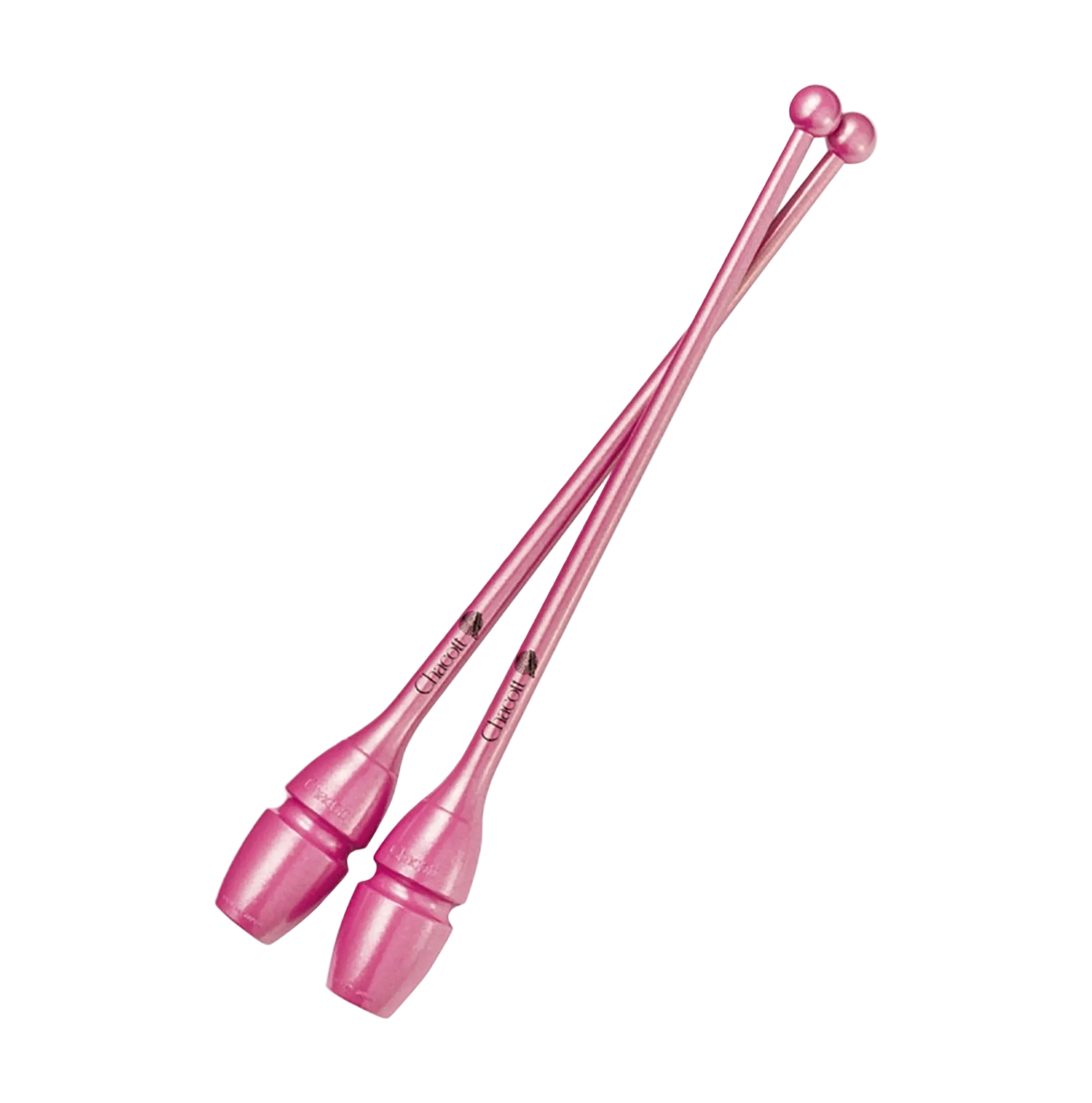 Chacott clubs Hi-Grip Rubber Clubs II 41 cm and 45,5 cm, 301505-0007-48, 045 Rose, for rhythmic gymnastics - lanksti.lt