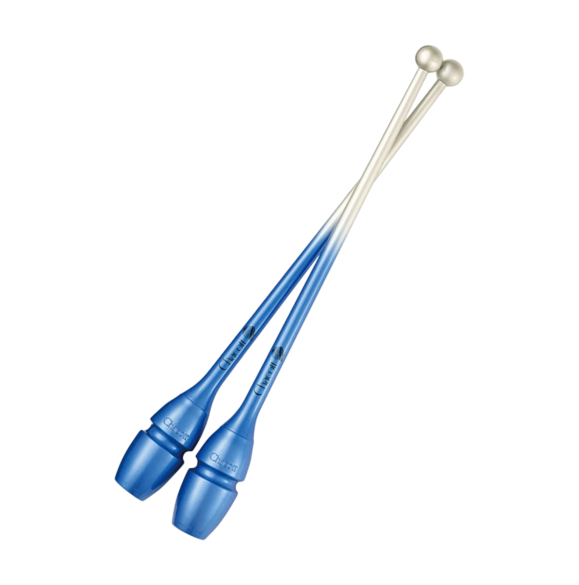 Chacott clubs Hi-Grip Rubber Clubs II 41 cm and 45,5 cm, 301505-0007-48, 725 Blue, for rhythmic gymnastics - lanksti.lt