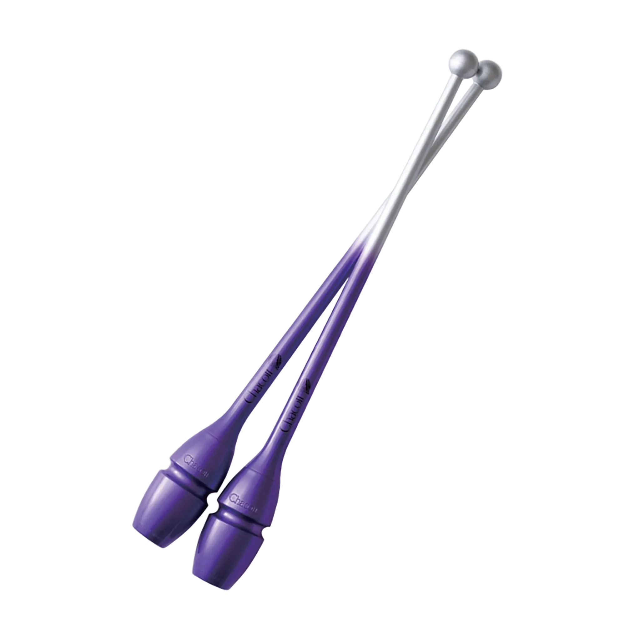 Chacott clubs Hi-Grip Rubber Clubs II 41 cm and 45,5 cm, 301505-0007-48, 777 Purple, for rhythmic gymnastics - lanksti.lt