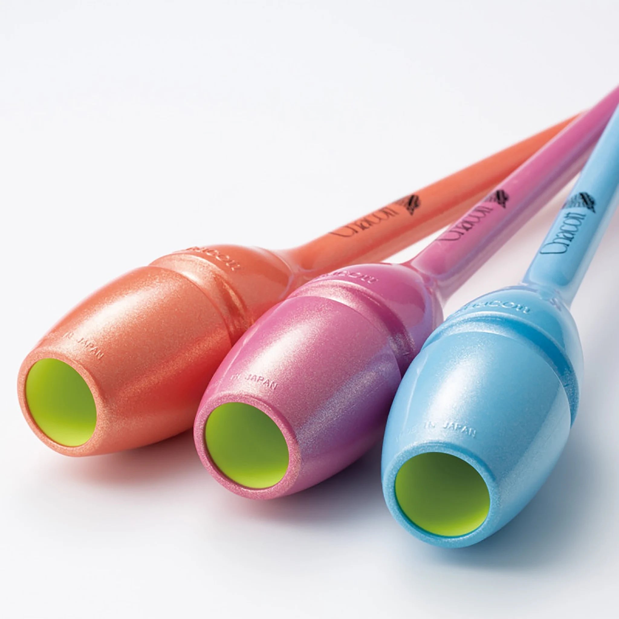 Chacott Hi-Grip Rubber Clubs II collection, 41 cm and 45,5 cm, 301505-0007-48, for rhythmic gymnastics - lanksti.lt