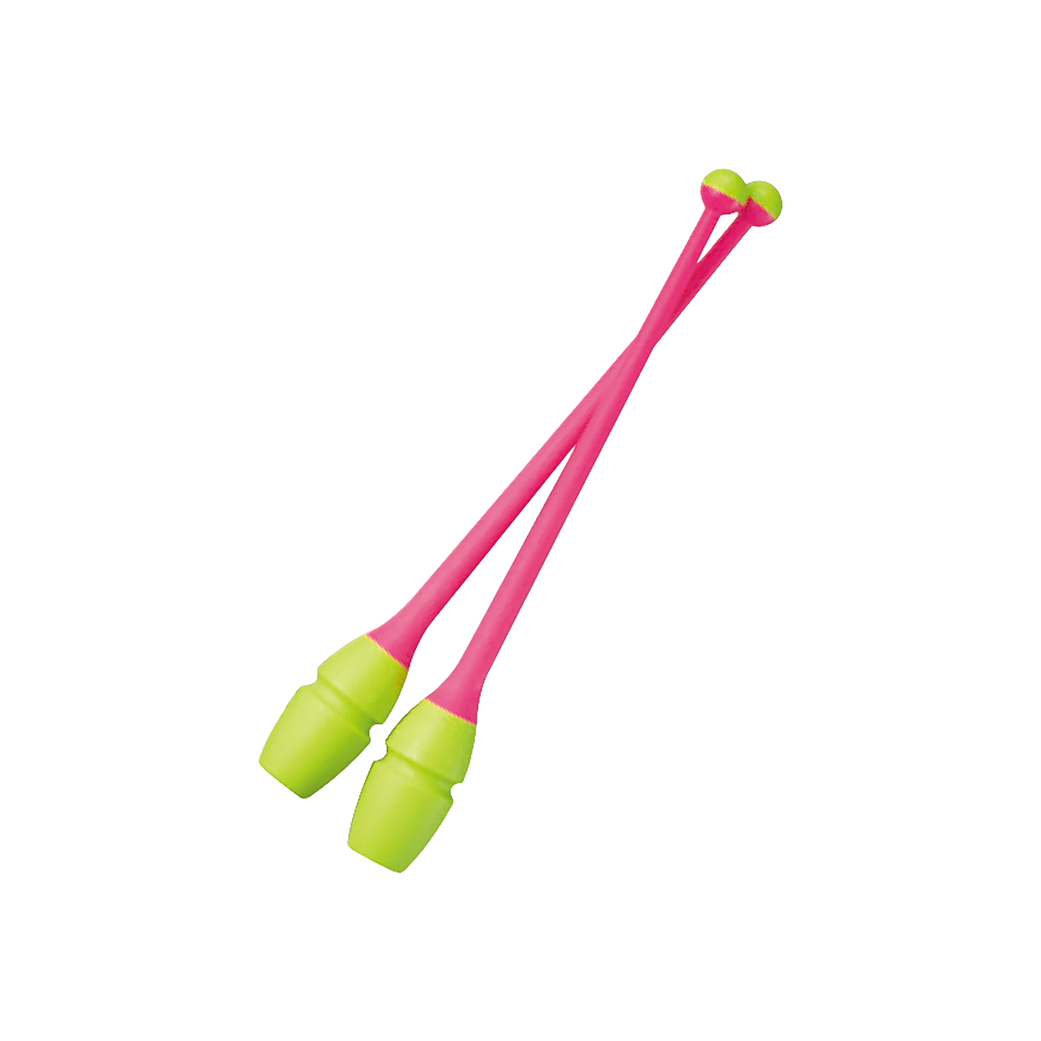 Rhythmic gymnastics clubs Chacott Junior Rubber Clubs 36.5 cm, Yellow and Pink, 343, 301505-0004-48