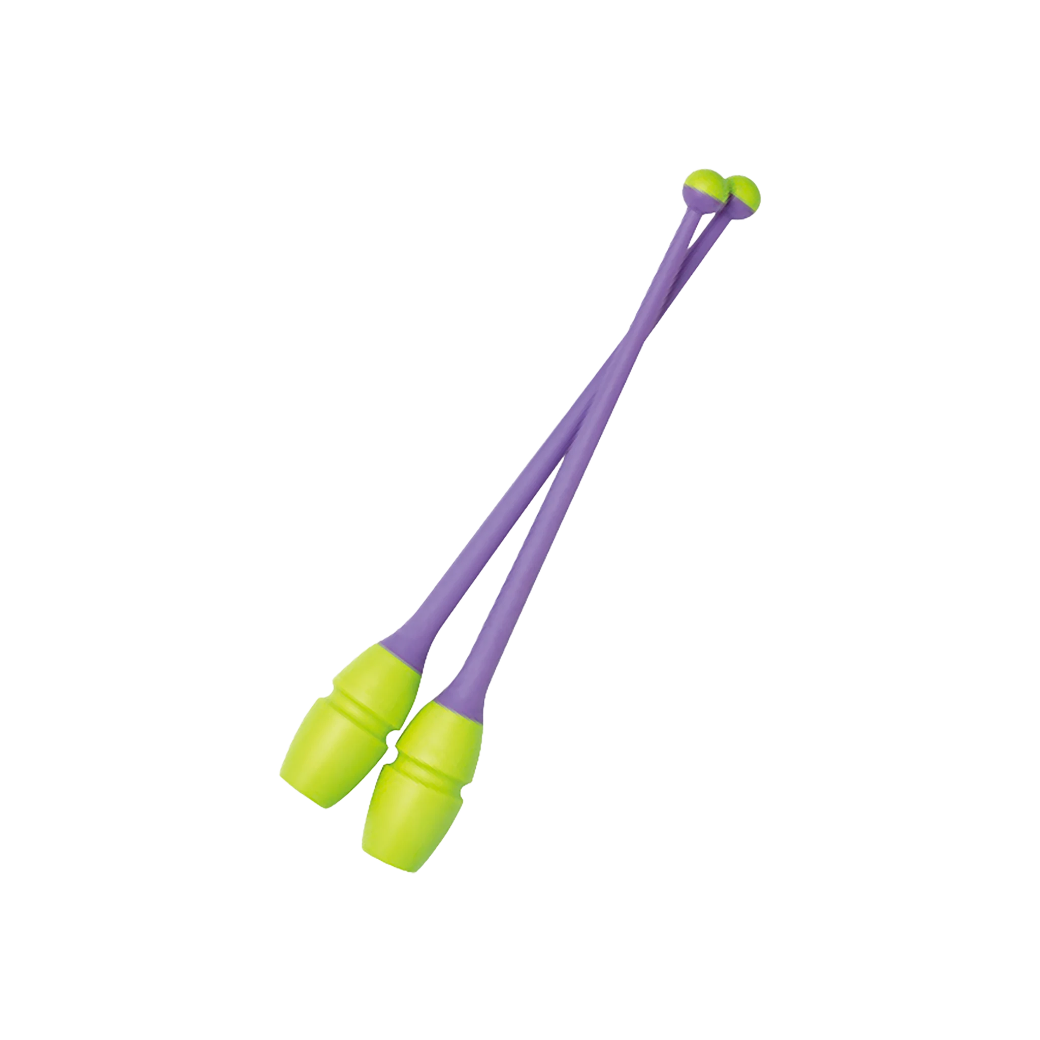 Rhythmic gymnastics clubs Chacott Junior Rubber Clubs 36.5 cm, Yellow and Purple, 377, 301505-0004-48