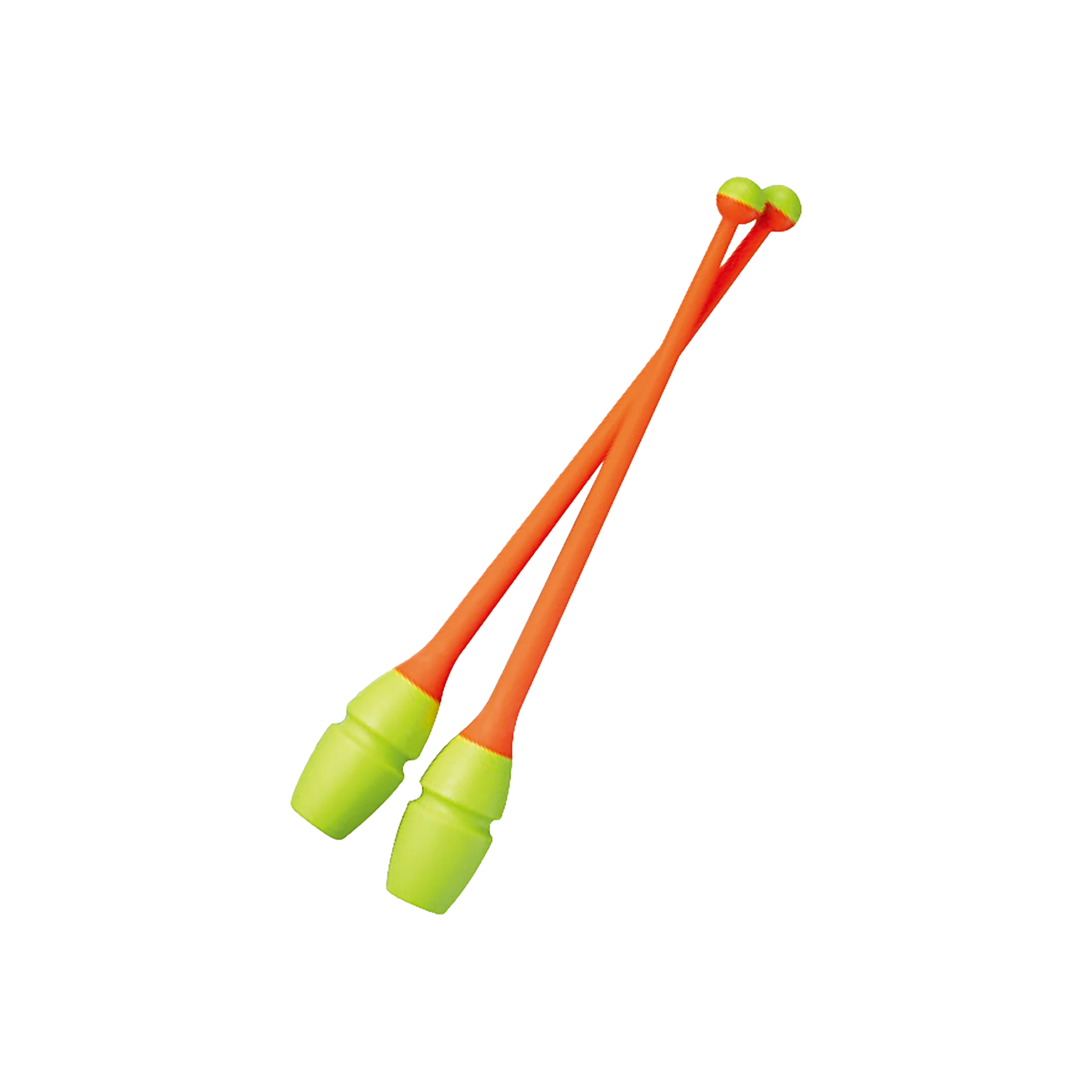 Rhythmic gymnastics clubs Chacott Junior Rubber Clubs 36.5 cm, Yellow and Orange, 383, 301505-0004-48