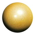 Chacott meninės gimnastikos kamuolys „Practice Jewelry Ball“ 17 cm - 599 Auksinė