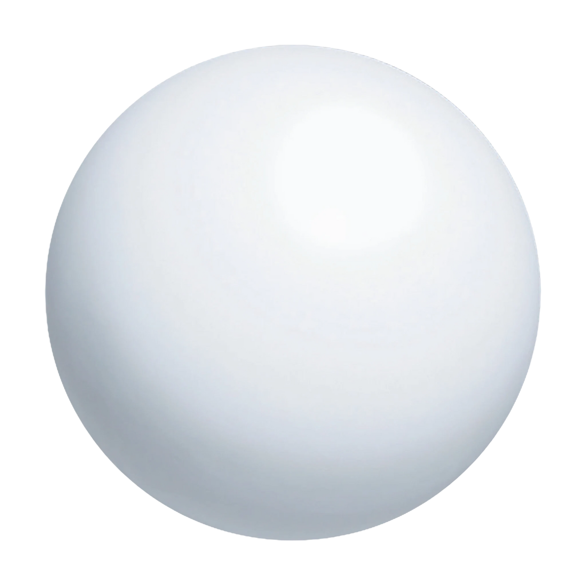 Chacott Gym Ball for rhythmic gymnastics in White, 18.5 cm, manufacturer SKU 301503-0001-38, color code 000 - lanksti.lt