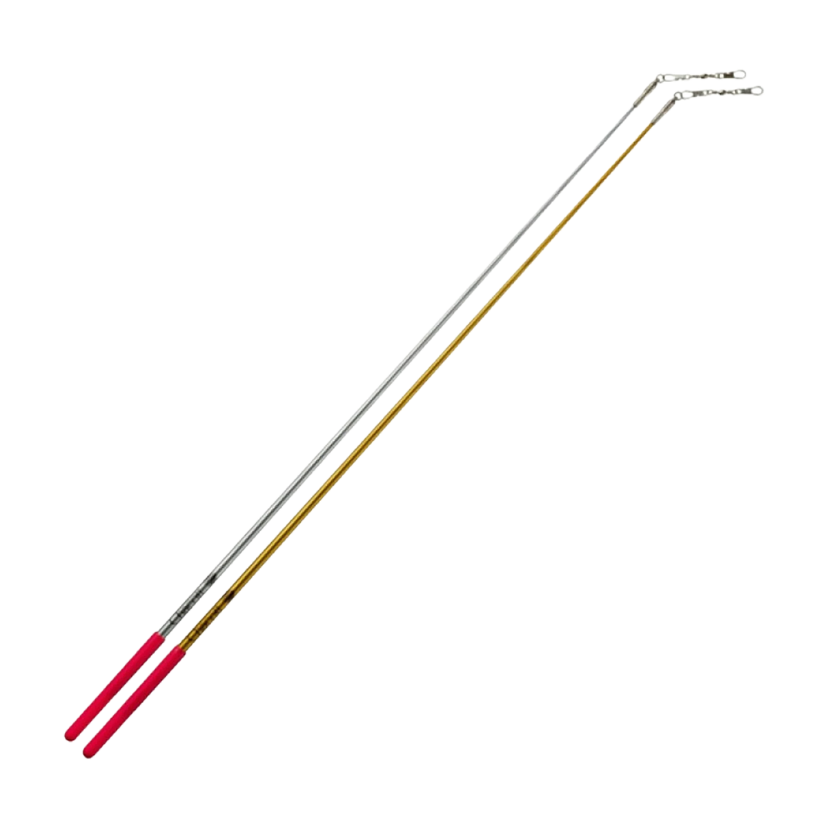 Chacott Metallic Stick Point Flexible rhythmic gymnastics ribbon sticks, silver and gold, 60 cm, 301501-0009-28 - lanksti.lt