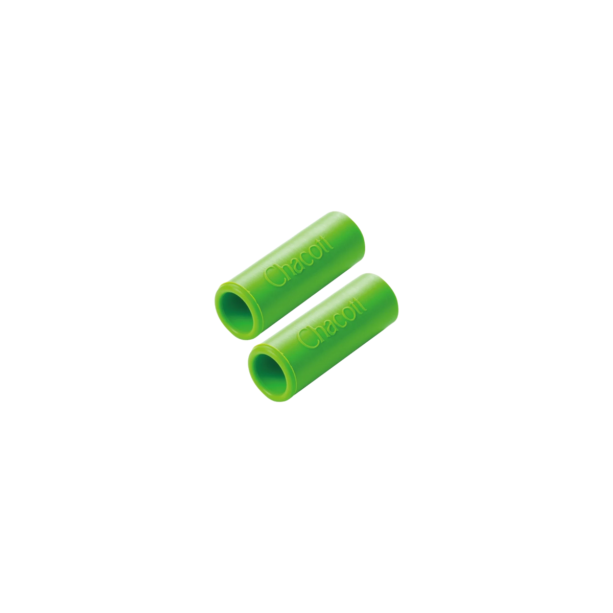 Chacott rhythmic gymnastics ribbon stick grip caps, 2 pieces, Leaf Green (033), 3 x 1.1 cm, 301502-0036-58 - lanksti.lt