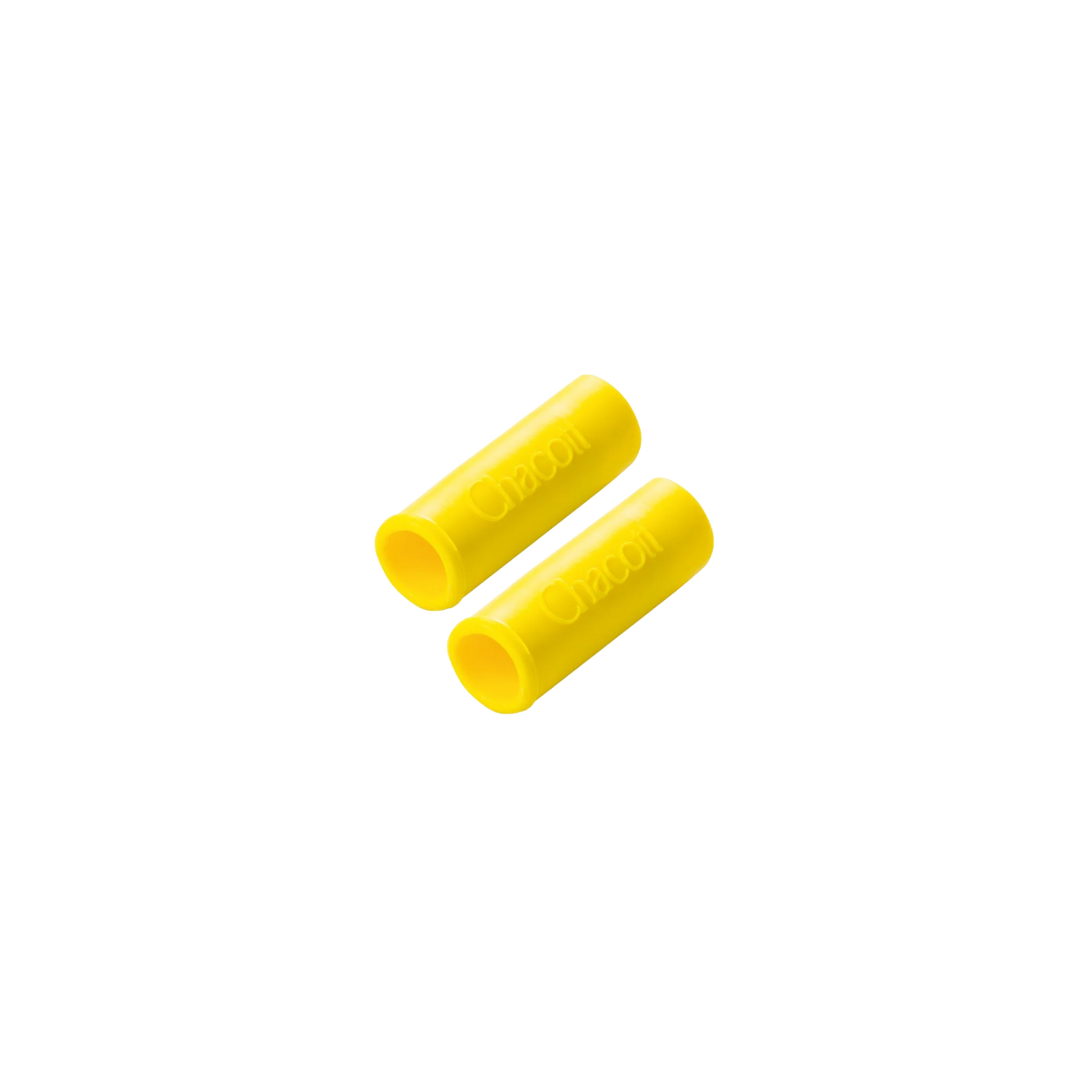 Chacott rhythmic gymnastics ribbon stick grip caps, 2 pieces, Canary Yellow (062), 3 x 1.1 cm, 301502-0036-58 - lanksti.lt