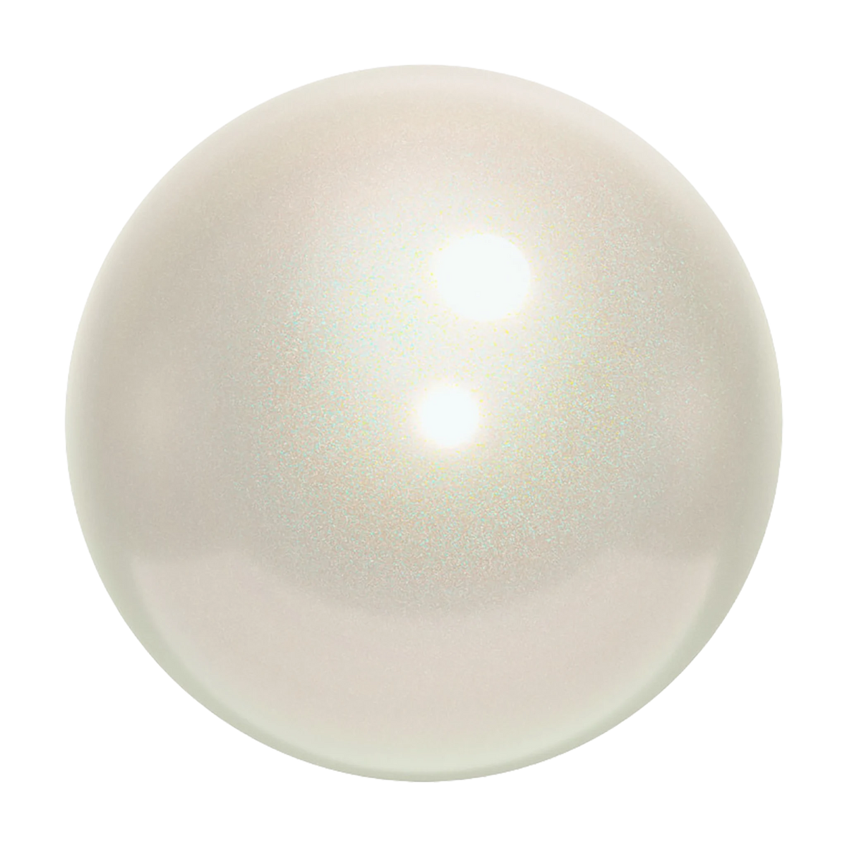 Chacott Shiny Ball for rhythmic gymnastics in White, 18.5 cm, manufacturer SKU 301503-0019-48, color code 600 - lanksti.lt