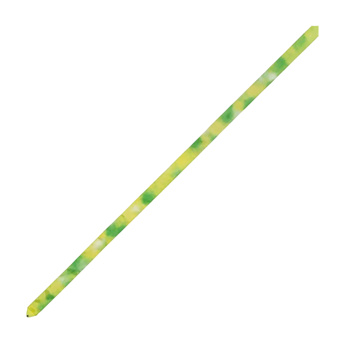 Chacott Tie Dye Ribbon rhythmic gymnastics ribbon, Lime green (332), 5 m and 6 m, SKUs CH-301500-0096-28-332-6 / CH-301500-0097-28-332-5 - lanksti.lt