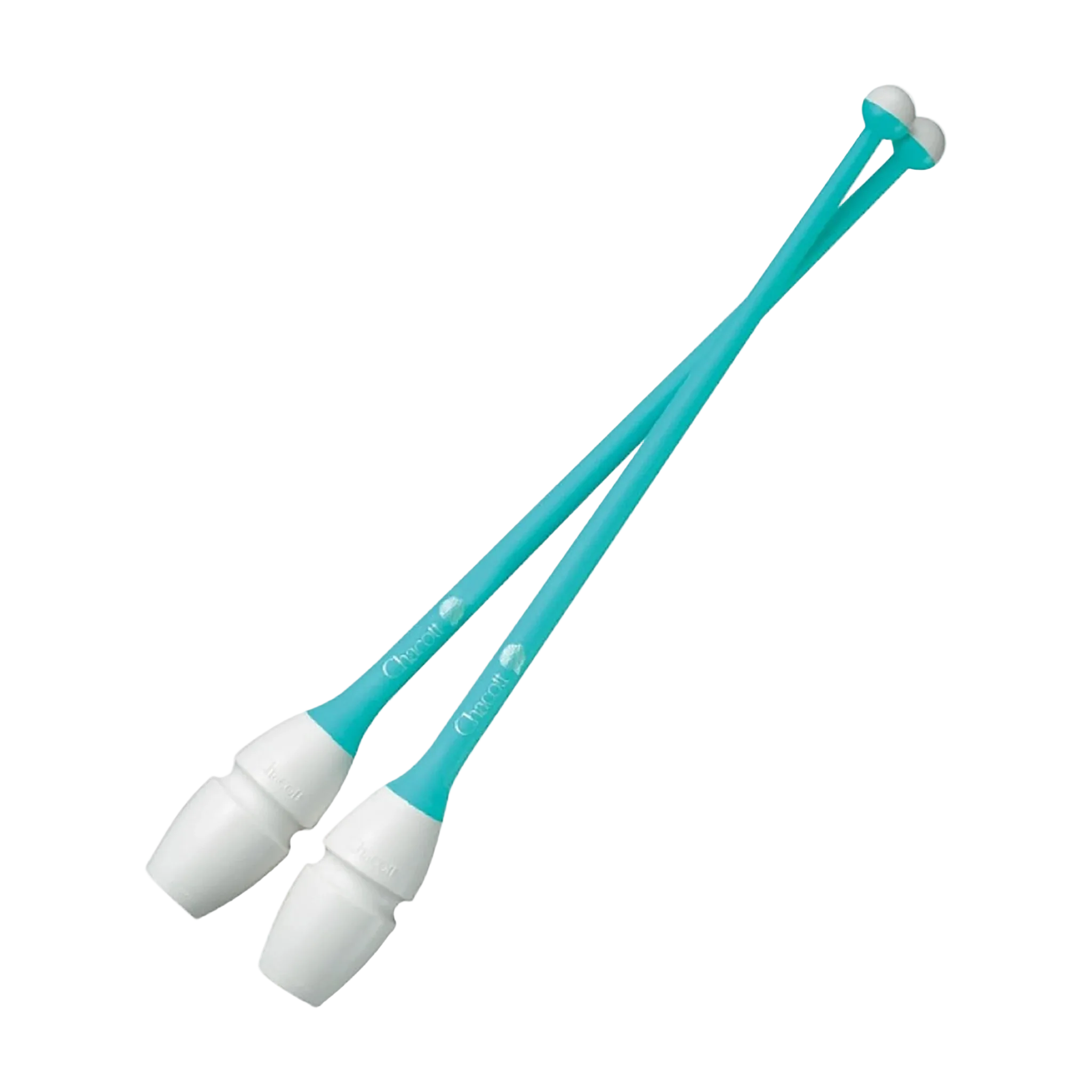 Chacott clubs Rubber Clubs 41 cm and 45,5 cm, 301505-0003-48, 034 Sea Green, for rhythmic gymnastics - lanksti.lt