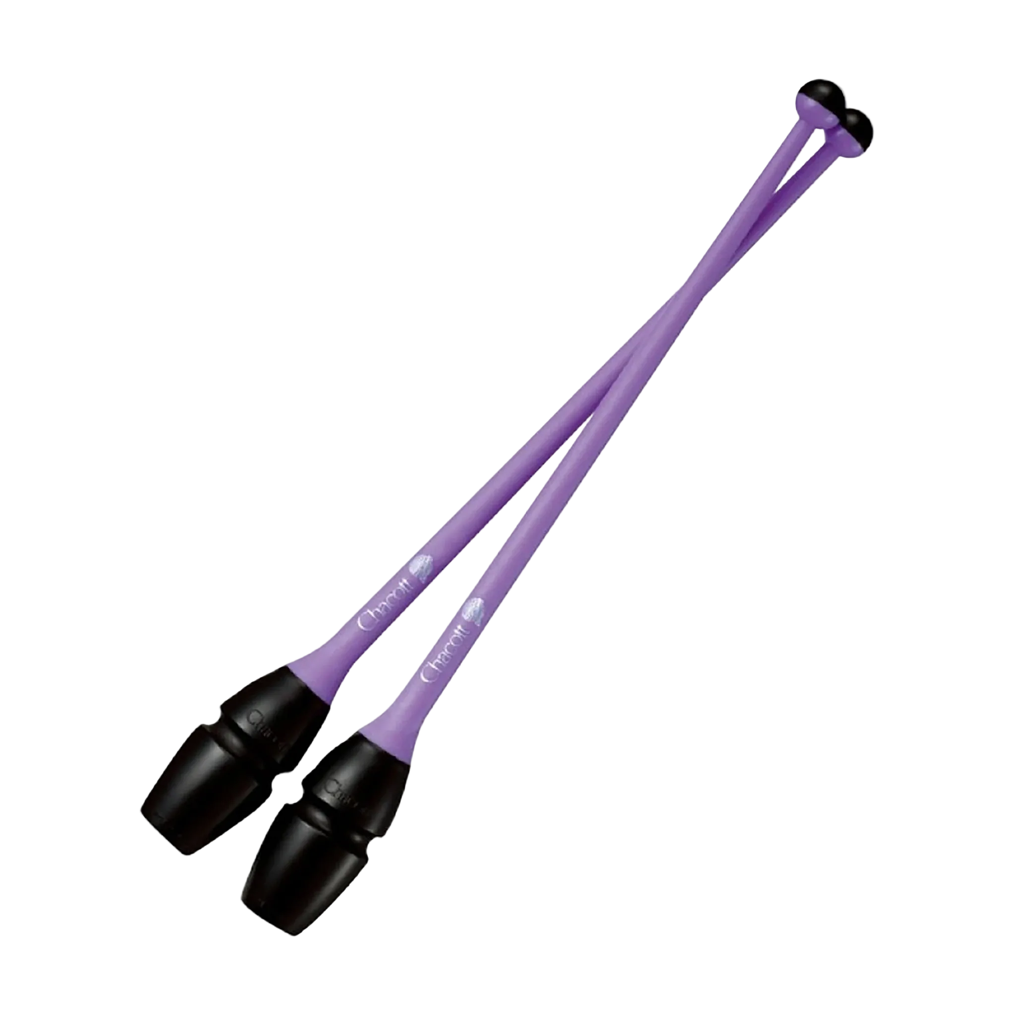 Chacott clubs Rubber Clubs 41 cm and 45,5 cm, 301505-0003-48, 177 Black x Purple, for rhythmic gymnastics - lanksti.lt