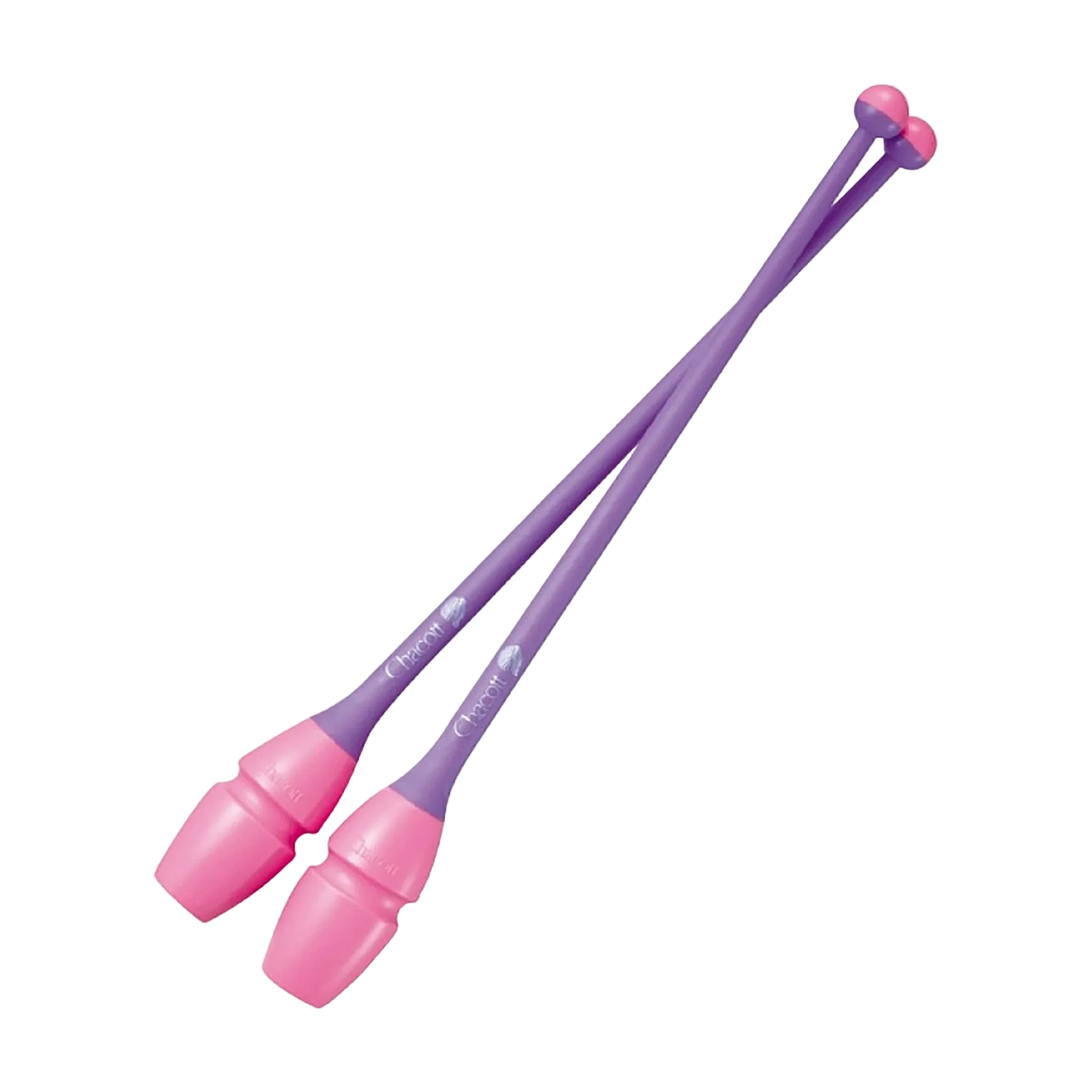 Chacott clubs Rubber Clubs 41 cm and 45,5 cm, 301505-0003-48, 277 Pink x Purple, for rhythmic gymnastics - lanksti.lt