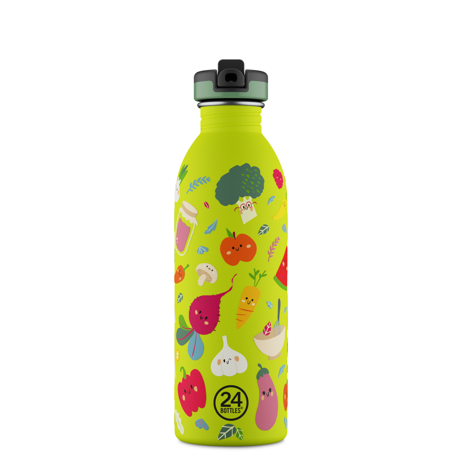 Gertuvė su šiaudeliu 24 Bottles 500 ml - Daržovių draugai