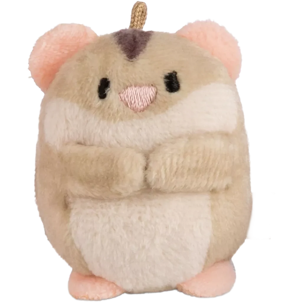 Mini pliušinis žaisliukas MYMOCHI žiurkėnas Hamps - Šviesiai ruda
