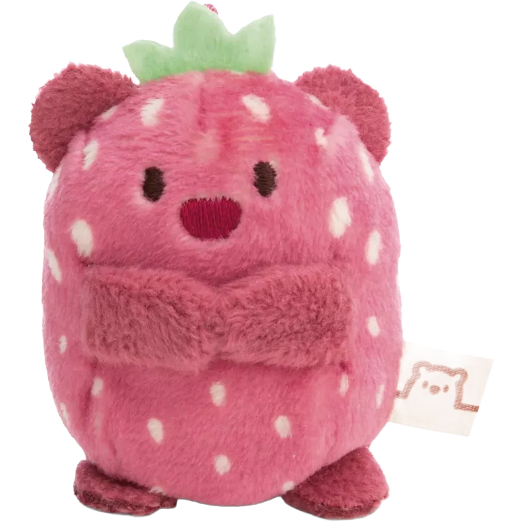 Mini žaisliukas Mymoshi | Cuddly toy bear Nomo Strawberry 5cm on header card - Lanksti.lt