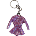 Raktų pakabukas „Gimnastės kostiumėlis“ - Ryški rožinė