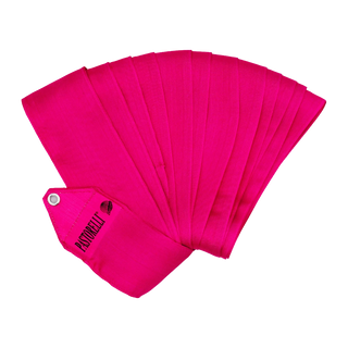 Meninės gimnastikos kaspinas Pastorelli „Monochrome“ 6 m – Magenta
