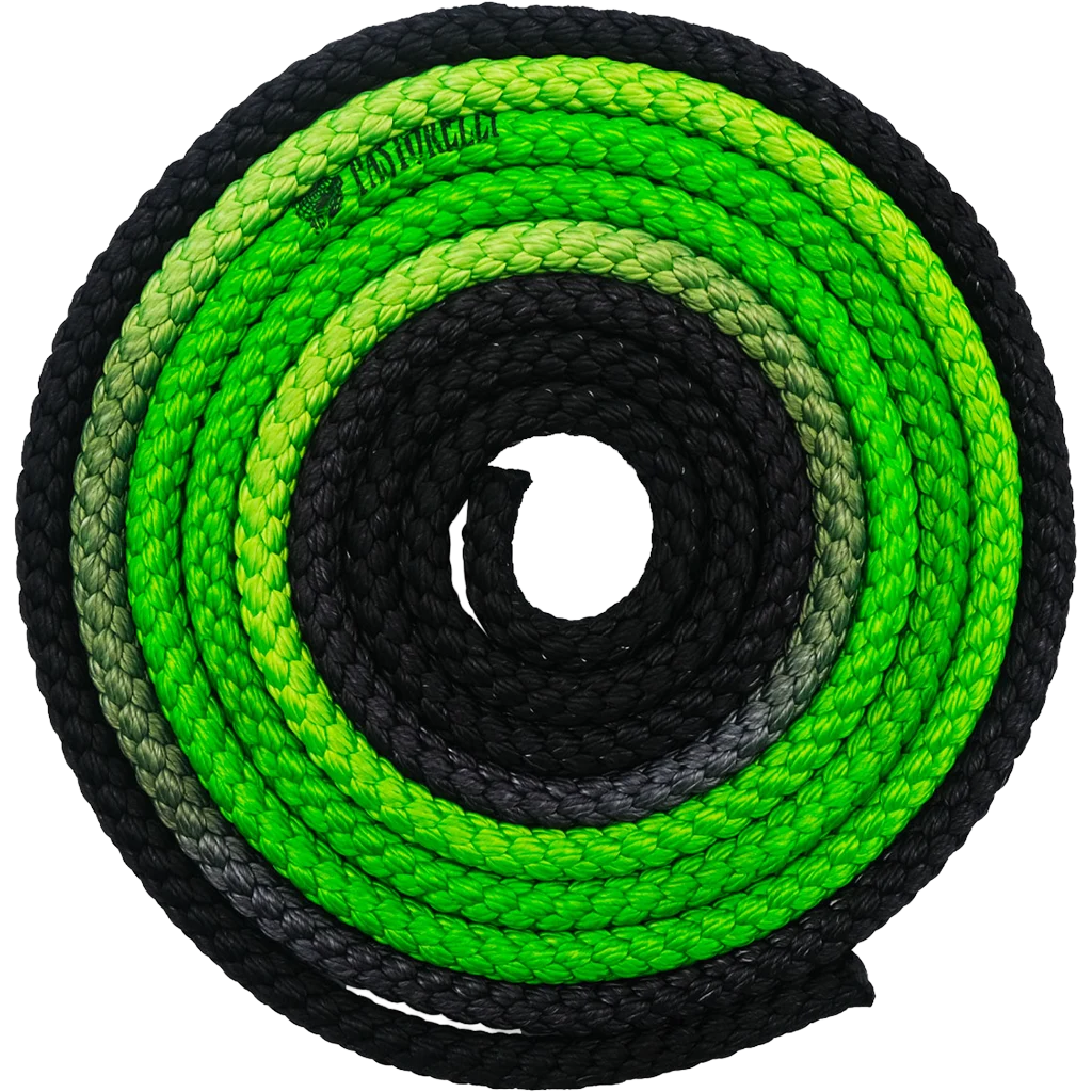 Meninės gimnastikos šokdynė | Pastorelli rhythmic gymnastics rope "Patrasso Multicolor" FIG | Скакалка для художественной гимнастики - Lanksti.lt