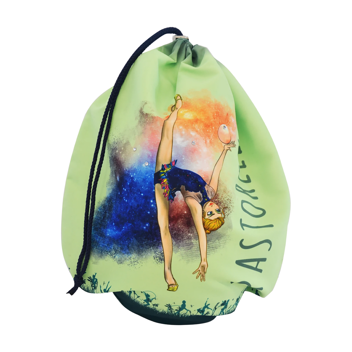 Pastorelli Freedom rhythmic gymnastics ball holder, Green (GRN), manufacturer SKU 03722 - lanksti.lt.
