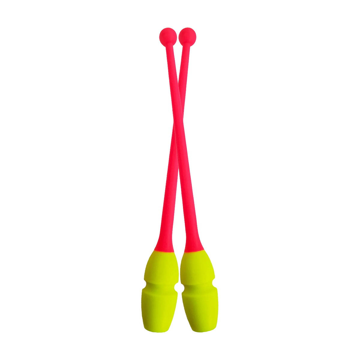 Pastorelli Masha Clubs rhythmic gymnastics clubs - Lime Green x Coral - lanksti.lt
