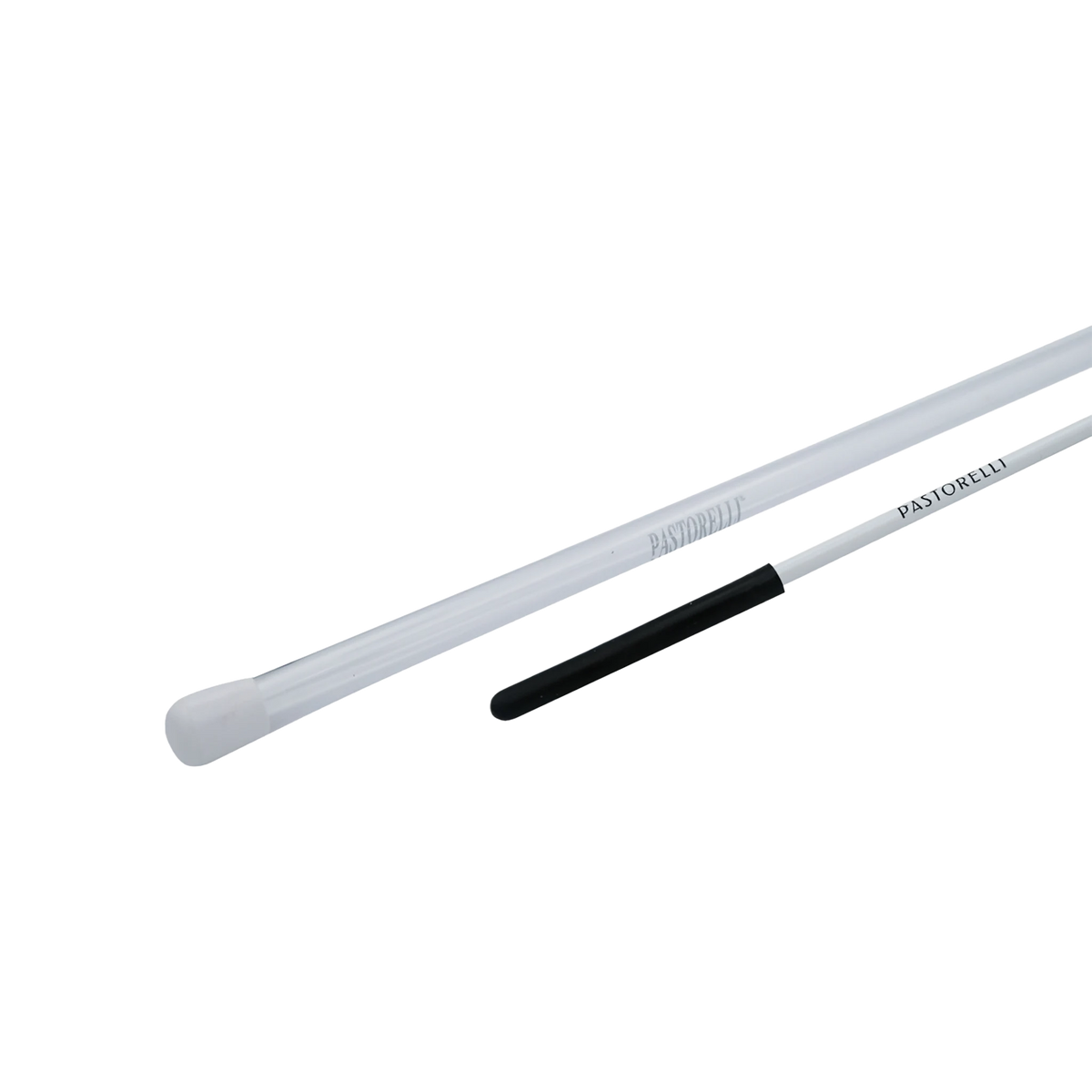 Pastorelli Classic White rhythmic gymnastics ribbon stick with black grip and case, 50.5 cm, case detail, 00486 - lanksti.lt