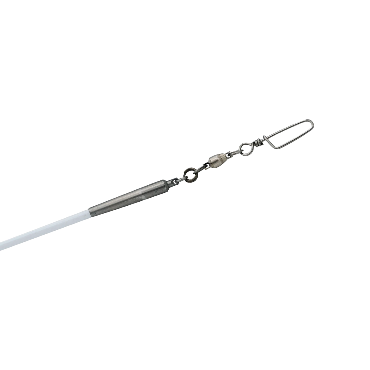 Pastorelli Classic White rhythmic gymnastics ribbon stick, 50.5 cm, swivel connector detail, 00486 - lanksti.lt