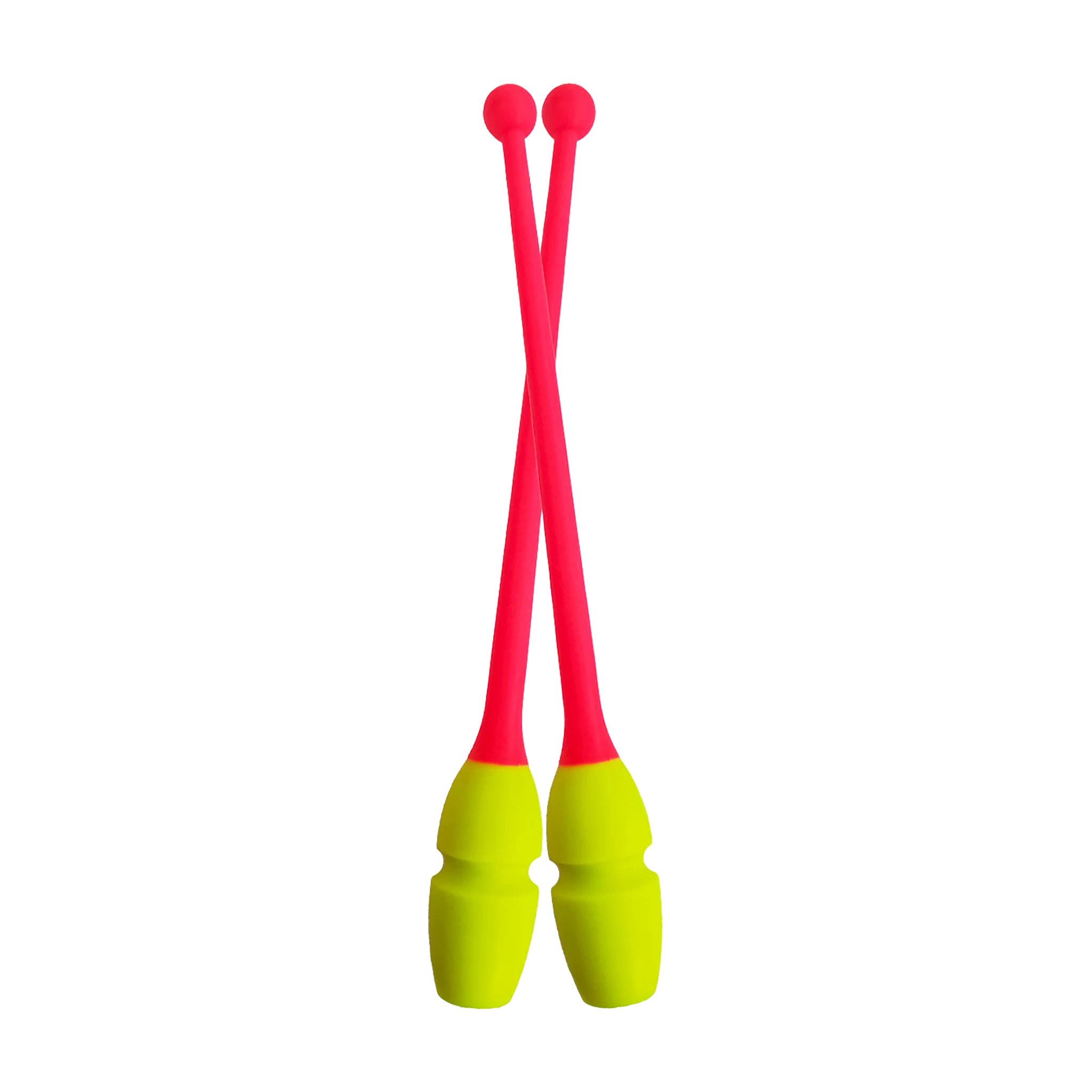 Pastorelli Masha Clubs rhythmic gymnastics clubs - Lime Green x Coral - lanksti.lt