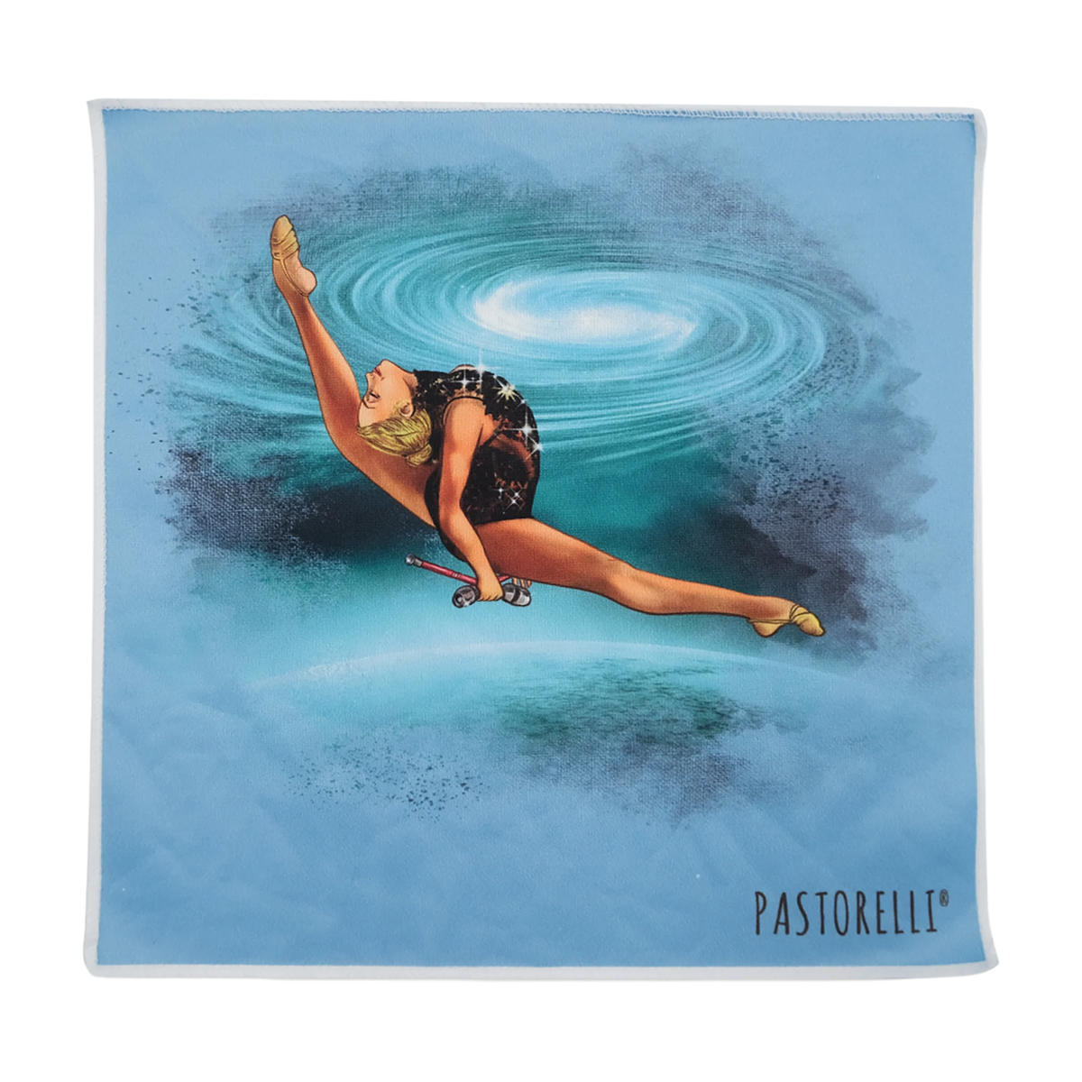 Pastorelli Freedom rhythmic gymnastics ball cleaning cloth, Cyan and Blue 01121 - lanksti.lt.