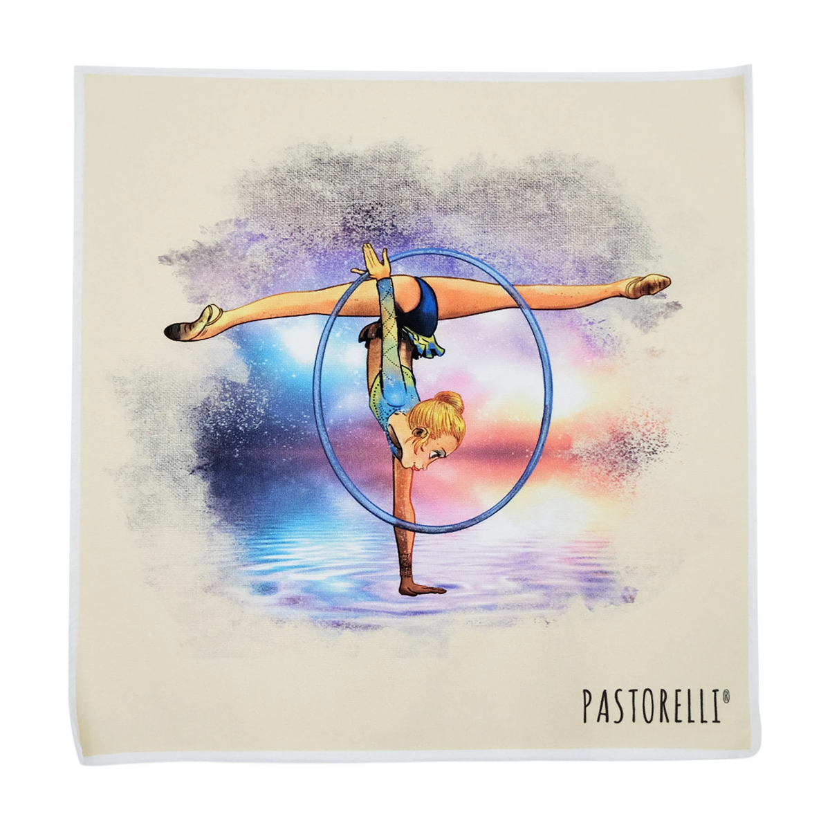 Pastorelli Freedom rhythmic gymnastics ball cleaning cloth, Beige, Blue and Purple 01122 - lanksti.lt.