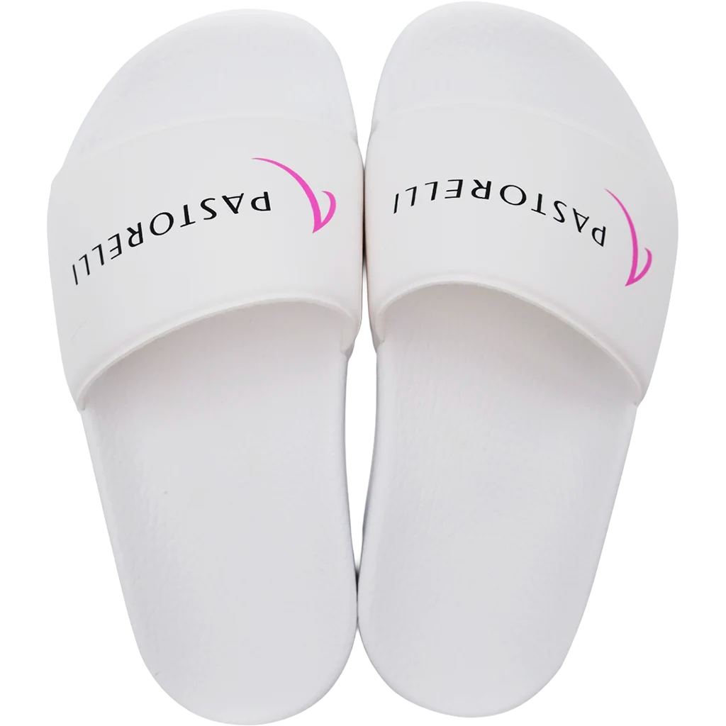 Baltos šlepetės mergaitėms | Pastorelli White Slippers Girls | Белые шлепанцы для девочек Pastorelli – Lanksti.lt