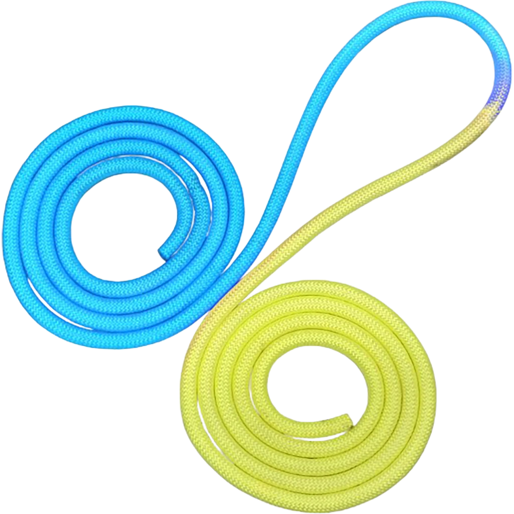 Meninės gimnastikos šokdynė | Tuloni Rhytmic Gymnastics Rope Bi-Color Pro - Lanksti.lt