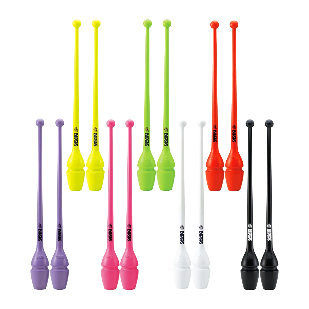 Sasaki meninės gimnastikos kuokelės vienspalvės, 44 cm FIG - Lanksti.lt