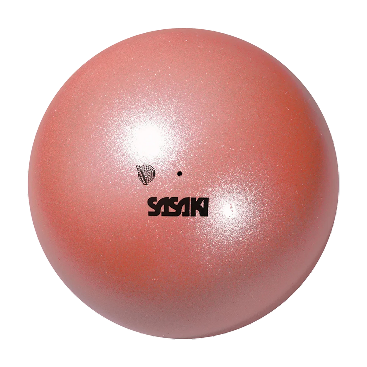 Sasaki Metallic Ball rhythmic gymnastics ball, 18.5 cm, Apricot Pink (APCP), manufacturer SKU M-207M-F - lanksti.lt.