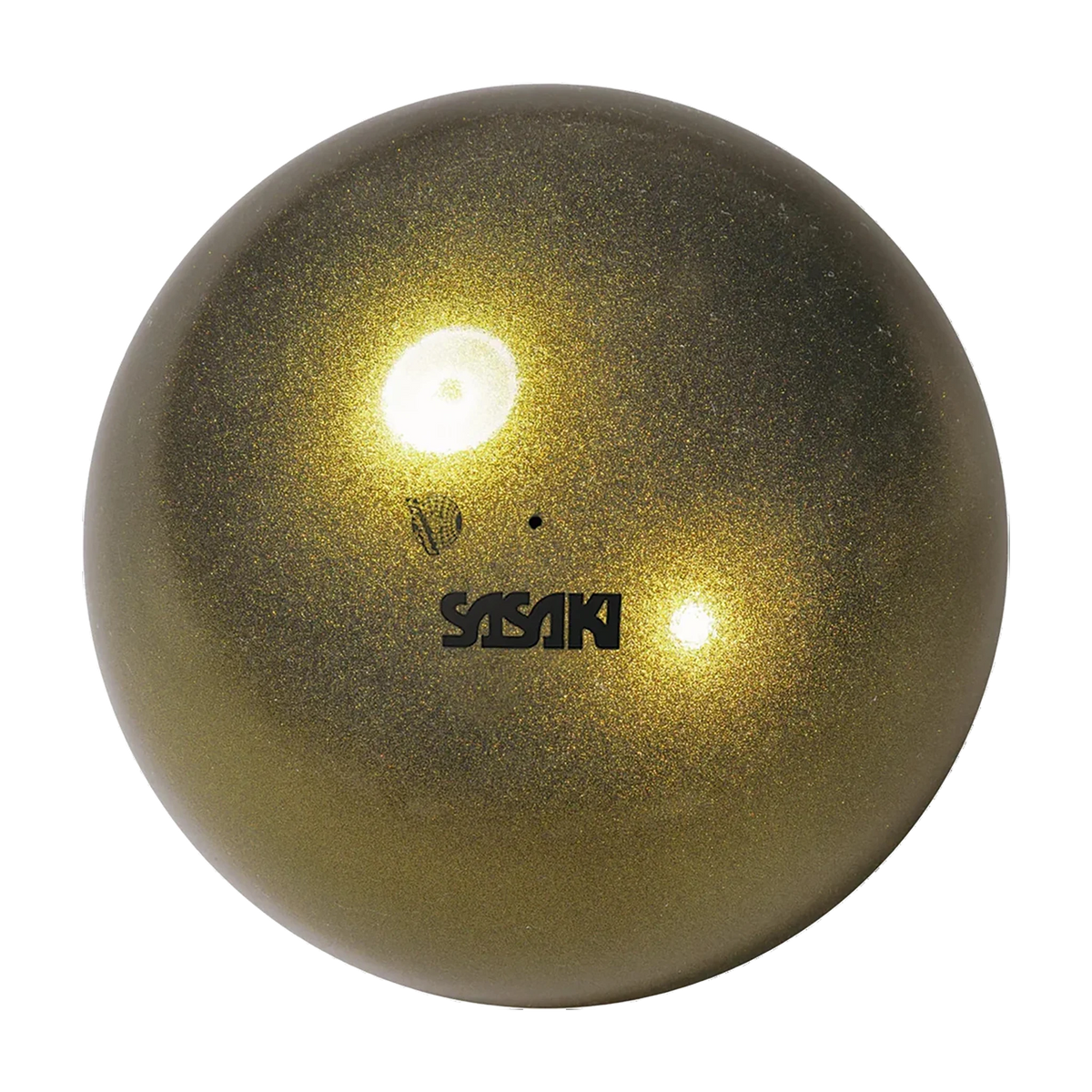 Sasaki Metallic Ball rhythmic gymnastics ball, 18.5 cm, Black Gold (BGD), manufacturer SKU M-207M-F - lanksti.lt.