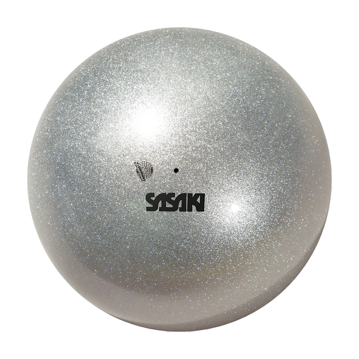 Sasaki Metallic Ball rhythmic gymnastics ball, 18.5 cm, Silver (SI), manufacturer SKU M-207M-F - lanksti.lt.