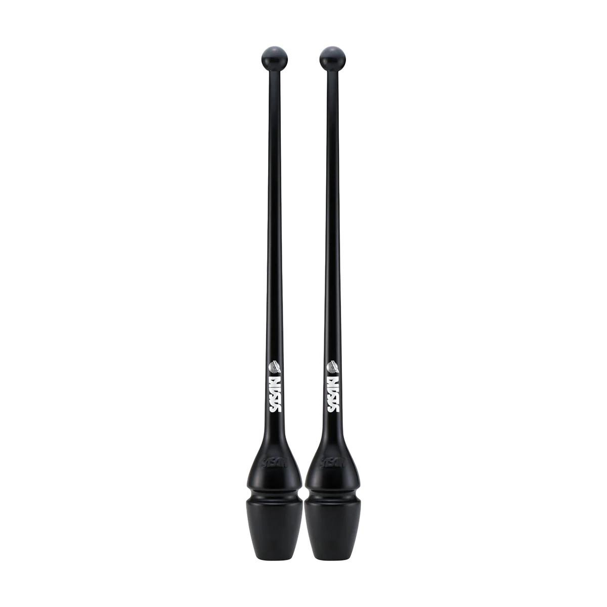 Sasaki Rubber Clubs rhythmic gymnastics clubs, 44 cm and 40.5 cm, Black, B, M-34H-F and M-34JKH-F - lanksti.lt