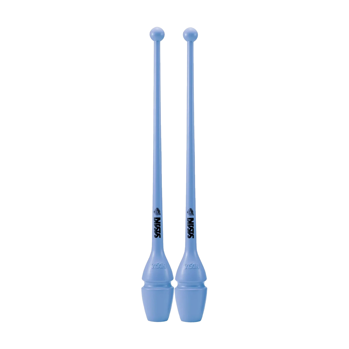 Sasaki Rubber Clubs rhythmic gymnastics clubs, 44 cm and 40.5 cm, Ice Blue, ICBU, M-34H-F and M-34JKH-F - lanksti.lt