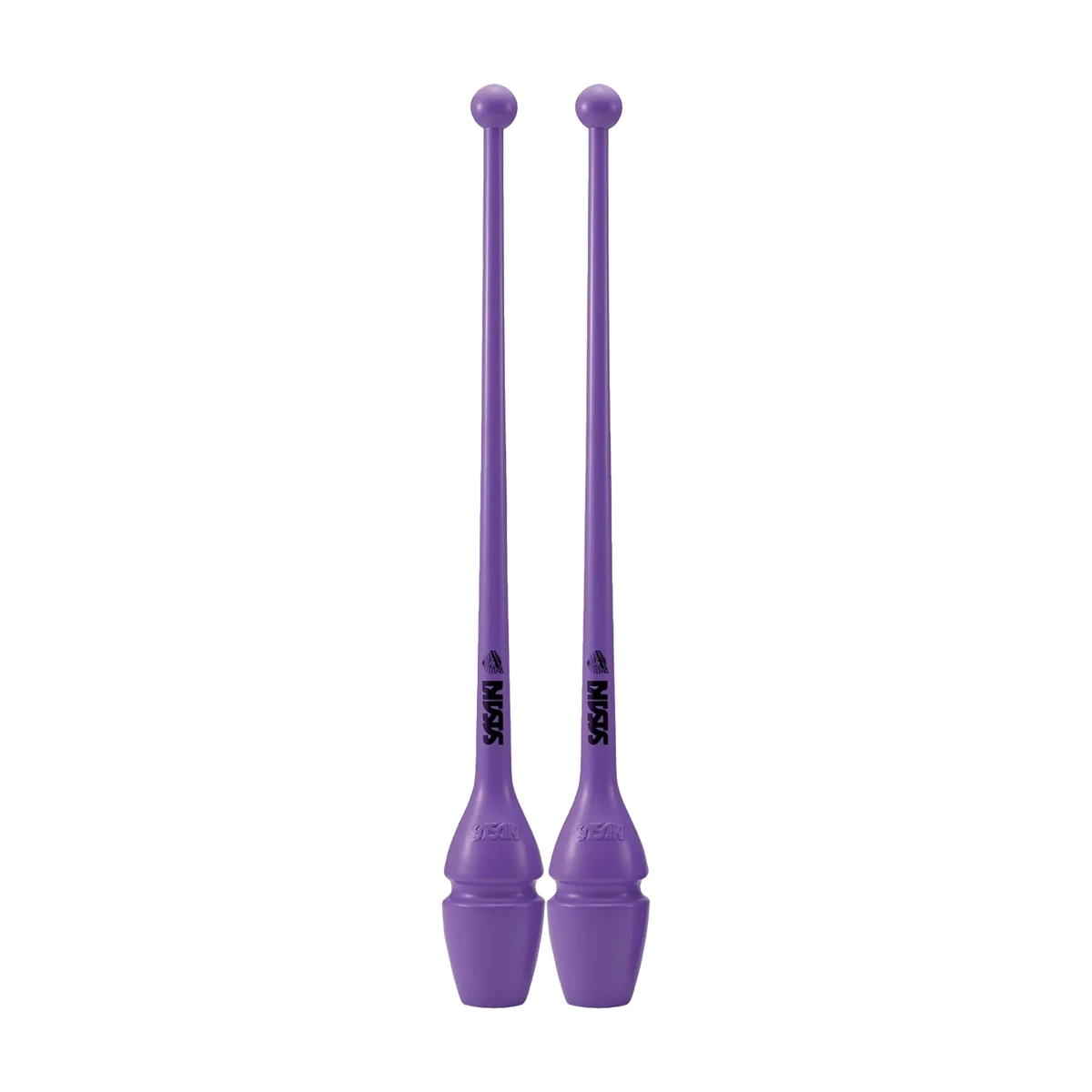 Sasaki Rubber Clubs rhythmic gymnastics clubs, 44 cm and 40.5 cm, Violet, VI, M-34H-F and M-34JKH-F - lanksti.lt