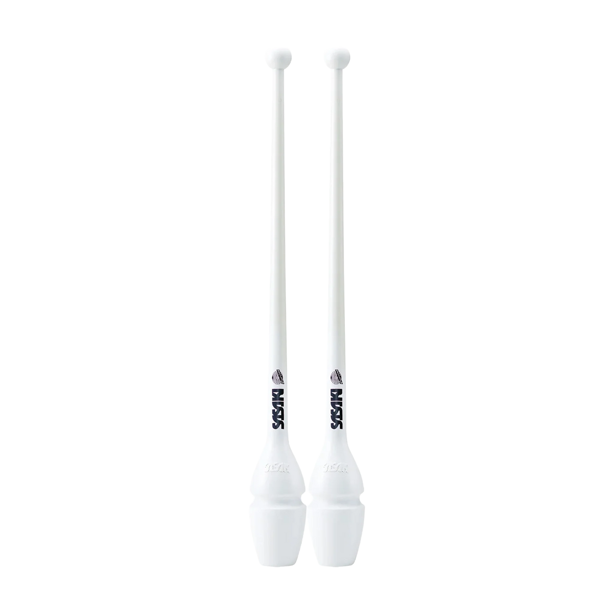 Sasaki Rubber Clubs rhythmic gymnastics clubs, 44 cm and 40.5 cm, White, W, M-34H-F and M-34JKH-F - lanksti.lt