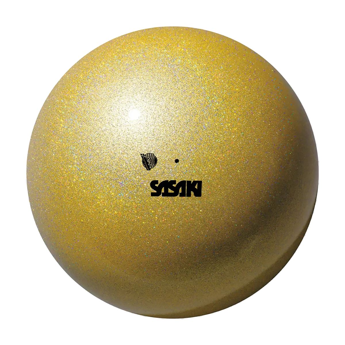 Sasaki Meteor Ball rhythmic gymnastics ball M-207BRM-F GD, 18.5 cm, Gold, FIG-approved - lanksti.lt