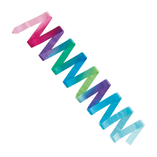 Sasaki kaspinas „Art Gradation Ribbon“ – AGx029 Rožinė/violetinė/žalia/žydra