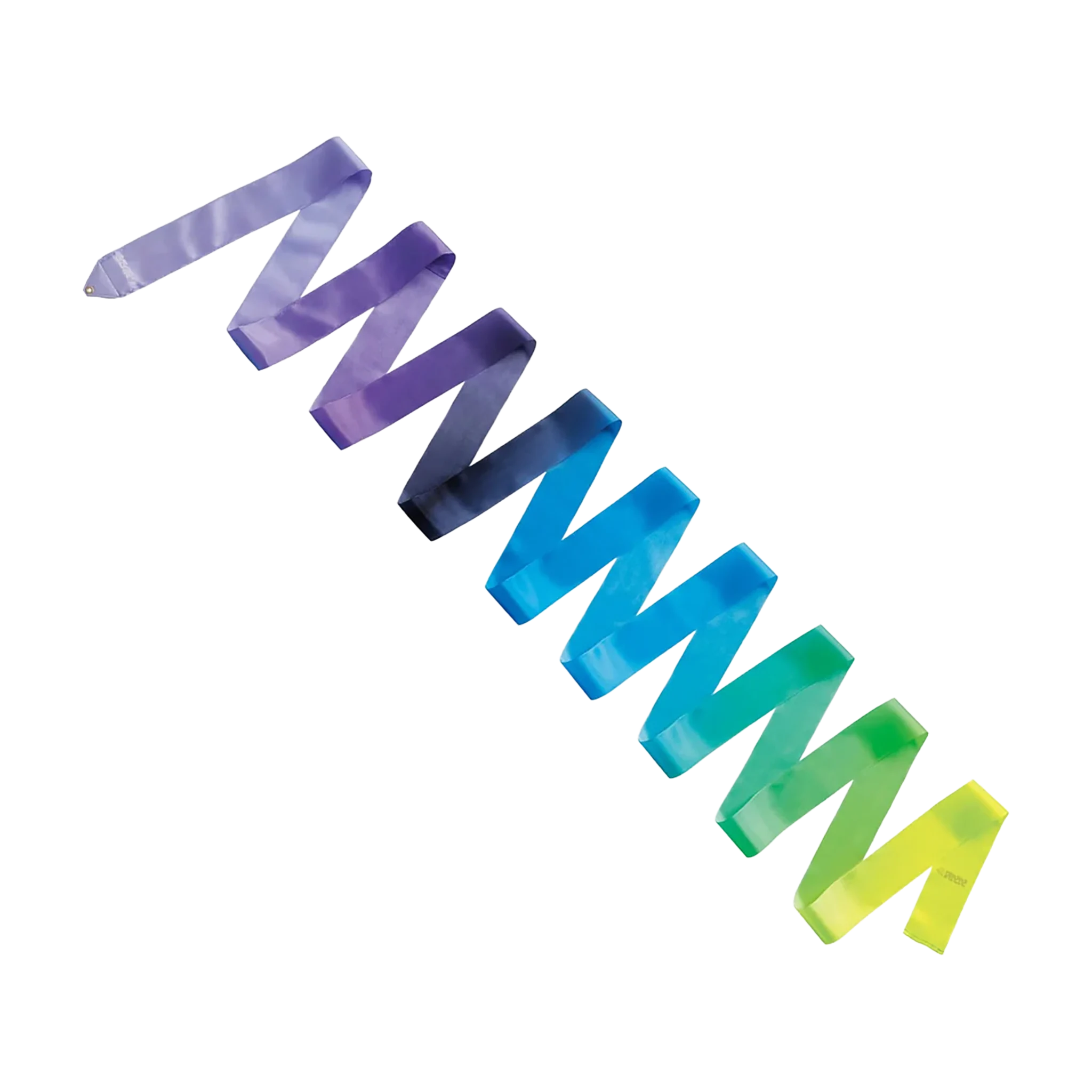 Sasaki ritminės gimnastikos kaspinas Art Gradation Ribbon FIG, AG×033, Violetinė/Tamsiai mėlyna/Žydra/Žalia/Salotinė
