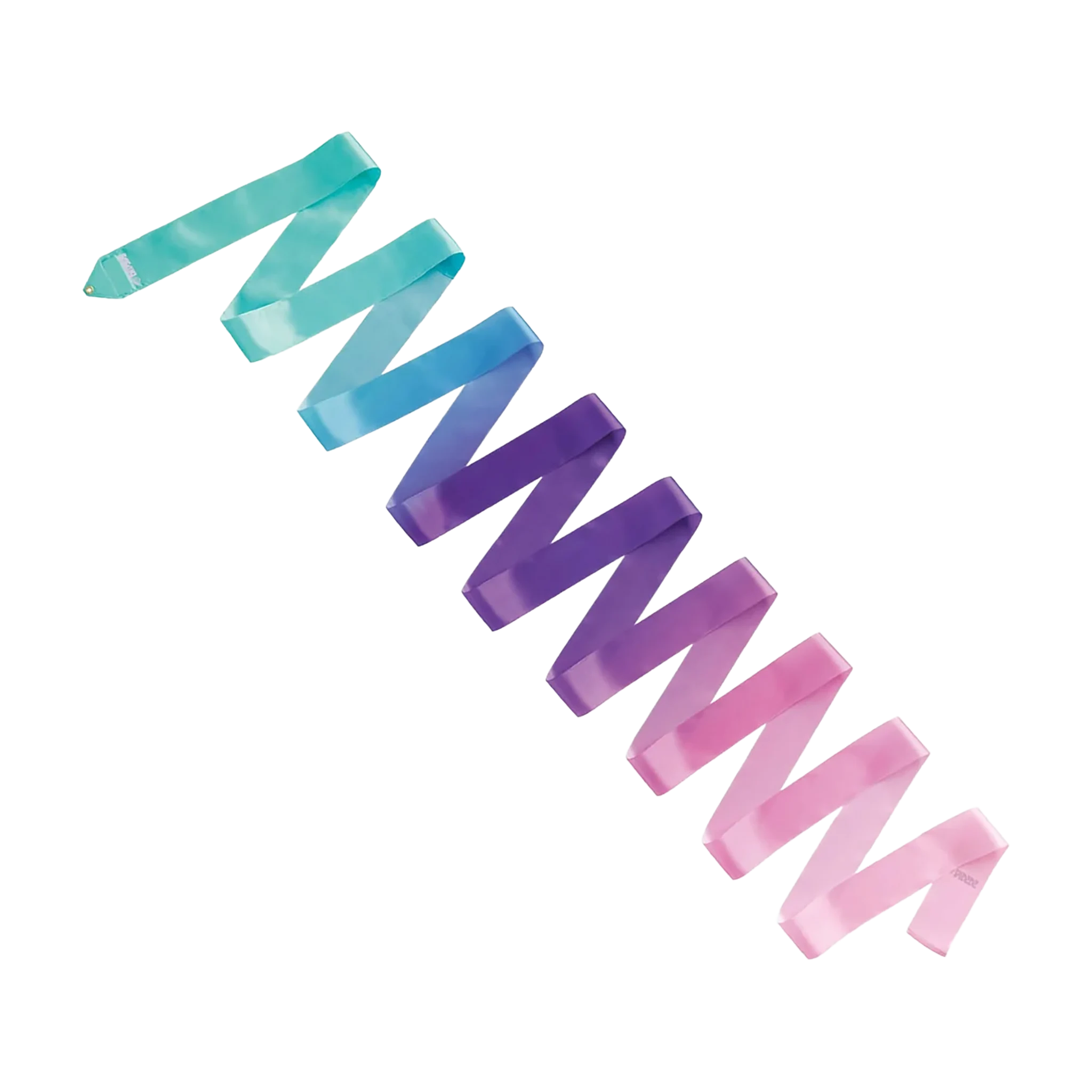 Sasaki ritminės gimnastikos kaspinas Art Gradation Ribbon FIG, AG×036, Žydra/Violetinė/Rožinė