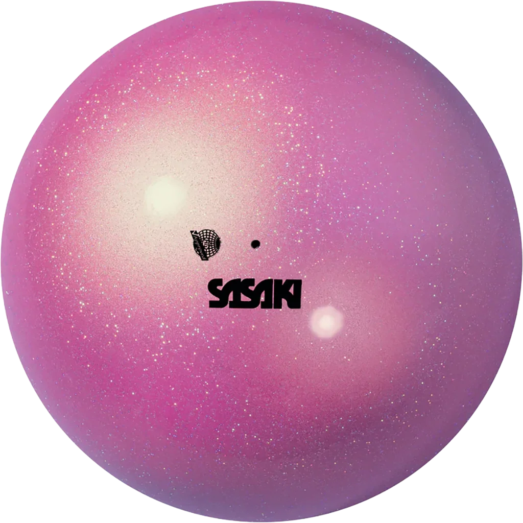 Sasaki meninės gimnastikos kamuolys | Sasaki Rhythmic Gymnastics Aurora Ball FIG M-207AU-F FRRO (18.5 cm, French Rose) | Мяч для художественной гимнастики Sasaki Aurora Ball M-207AU-F FRRO (французская роза) - Lanksti.lt